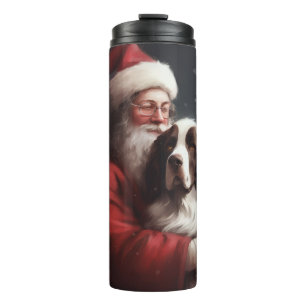 Springer Spaniel Weihnachtsmann Festliches Weihnac Thermosbecher