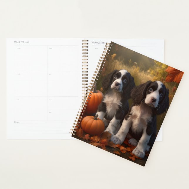 Springer Spanier Welpe Autumn Delight Pumpkin Planer (Anzeige)