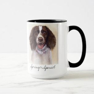 SpringerSpaniel gemalt in der Wasserfarbe Tasse