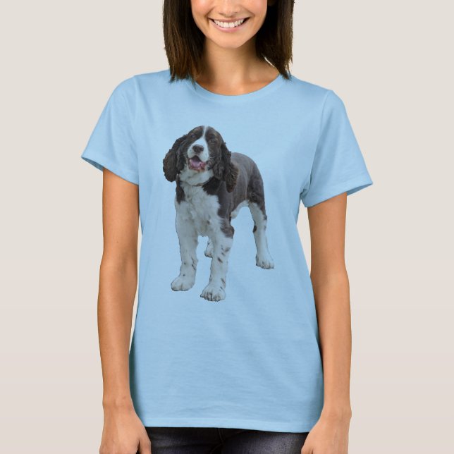 SpringerSpaniel stehend T-Shirt (Vorderseite)