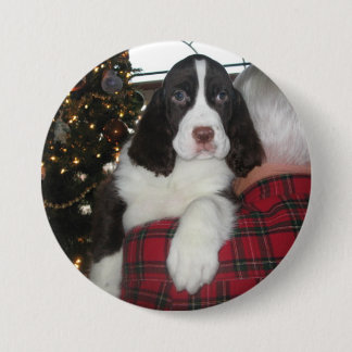 Springerspaniel-WeihnachtsButtone Button
