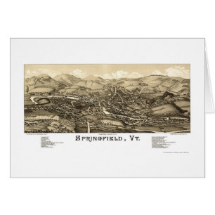Springfield, carte panoramique de VT - 1886