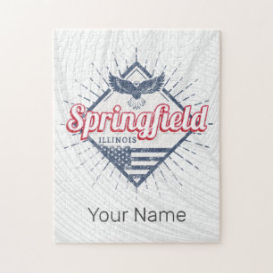 Springfield City Illinois United Staaten Retro USA
