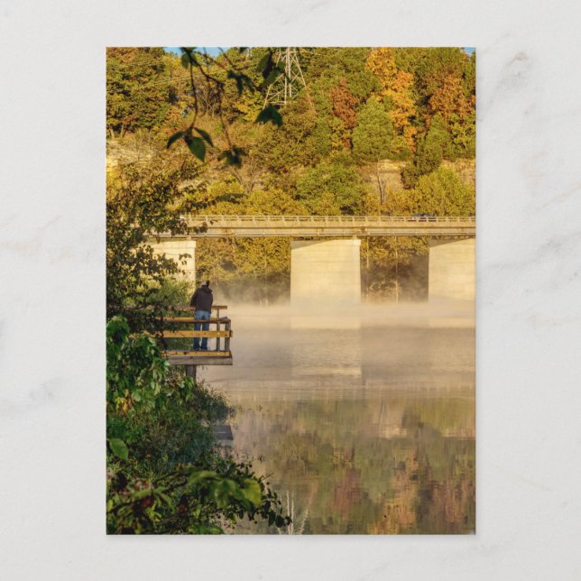 Springfield Herbstfischen Postkarte (Vorderseite)