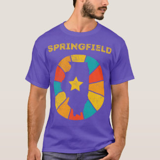 Springfield Illinois Vintag Distressed Souvenir 1 T-Shirt