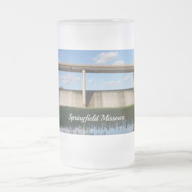 Springfield Lake Missouri Stausee Mattiertes Glasb Mattglas Bierglas (Mittel)
