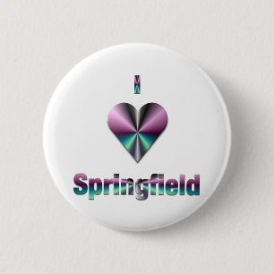 Springfield — Lila und Türkis Button