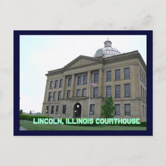 Springfield, Lincoln, Illinois Courthouse Postkarte