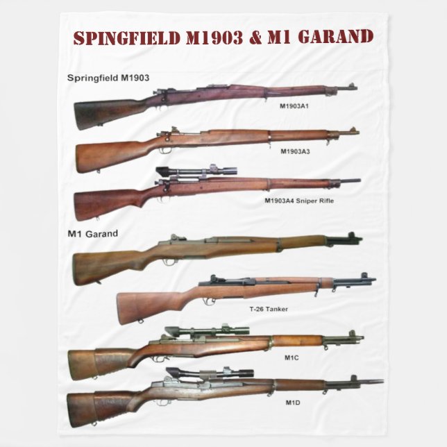 SPRINGFIELD M1903 & M1 GARAND FLEECEDECKE (Vorderseite)