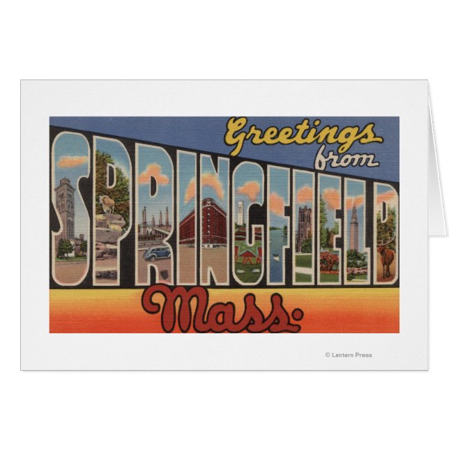 Springfield, Massachusetts - Großbuchstaben (Vorderseite (Horizontal))