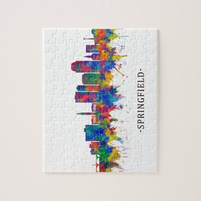 Springfield Massachusetts Skyline (Vertikal)