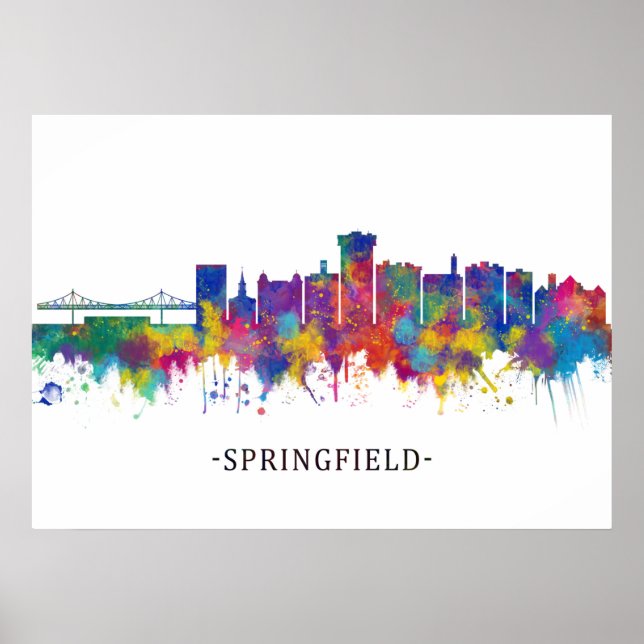 Springfield Missouri Skyline Poster (Vorne)