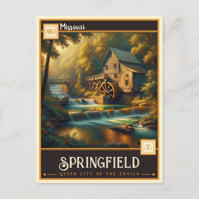 Springfield, Missouri | VINTAG Postkarte (Vorderseite)