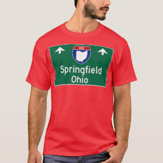 Springfield Ohio Highway Guide - Zeichen T-Shirt