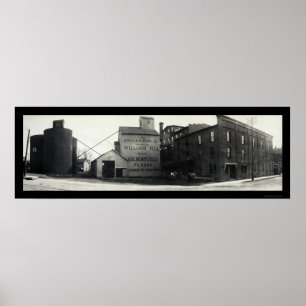 Springfield, Ohio Mills Foto 1908 Poster