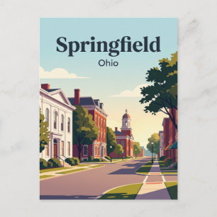 Springfield, Ohio Postkarte