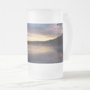 Springfield-See Herbst Mattierter Sonnenaufgang Mattglas Bierglas