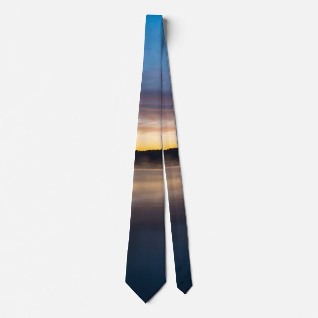 Springfield-See Herbst Sonnenaufgang Neck Tie Krawatte (Vorderseite)