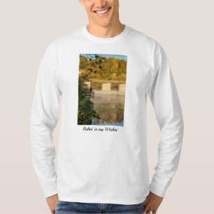 Springfield-See Herbstfischen Langschläfer-Shirt T-Shirt