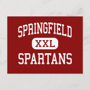 Springfield - Spartans - Oberschule - Akron Ohio Postkarte
