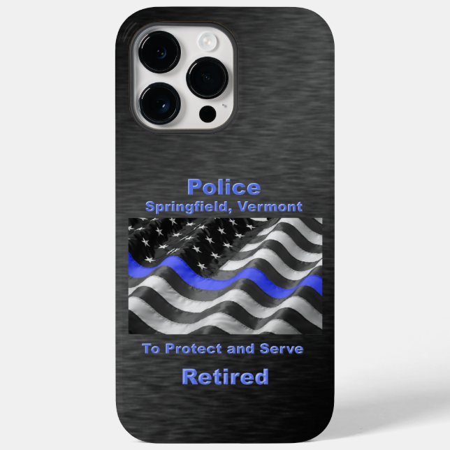 Springfield, Vermont. Police Case-Mate iPhone 14 Pro Max Hülle (Rückseite)
