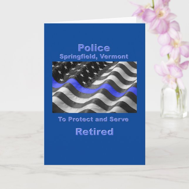 Springfield, Vermont. Police Karte (Orchidee)