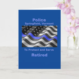 Springfield, Vermont. Police Karte