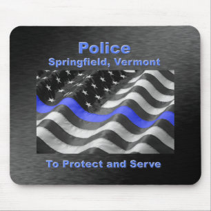 Springfield, Vermont. Police Mousepad