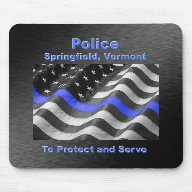 Springfield, Vermont. Police Mousepad (Vorne)