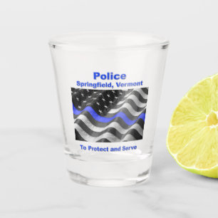 Springfield, Vermont. Police Schnapsglas