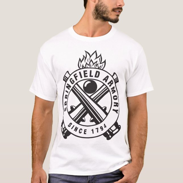 Springfield-Waffenkammer-Feuerwaffen weiches T-Shirt (Vorderseite)