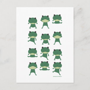 Springfrosch Postkarte