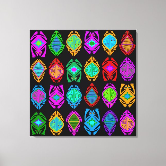 Springfrösche Leinwanddruck (Vorderseite)