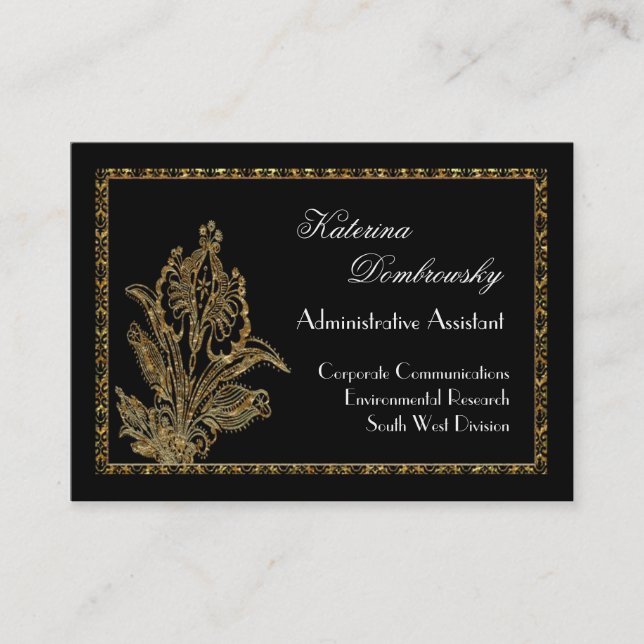 SpringGem elegantes berufliches Visitenkarte (Vorderseite)