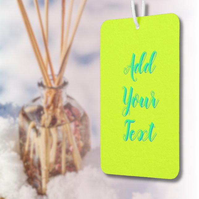 SpringGreen 3D Azure Modern Name Funny Limon Yello Autolufterfrischer (Von Creator hochgeladen)