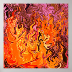 Springin' Flammen.... Poster