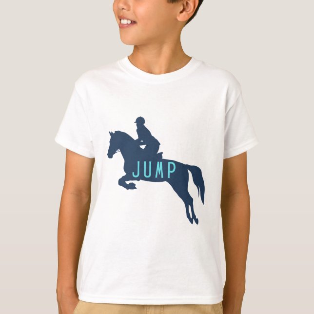 Springpferdreiter Hunter Jumper T-Shirt (Vorderseite)
