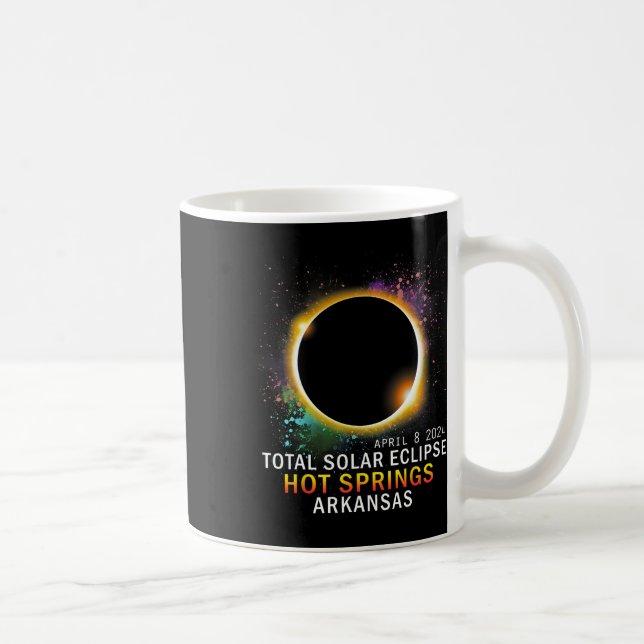 Springs Arkansas Total Solar Eclipse 8. April 2024 Kaffeetasse (Rechts)