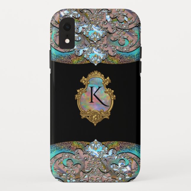 Springsalla Einzigartiges elegantes Cooles Monogra Case-Mate iPhone Hülle (Rückseite)