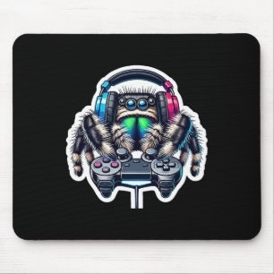 Springspinne Videospiel Liebhaber Gamer Gaming Mousepad