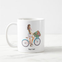 Springtime Bicycle Girl