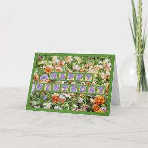 Springtime-Blume Geburtstagskarte Karte