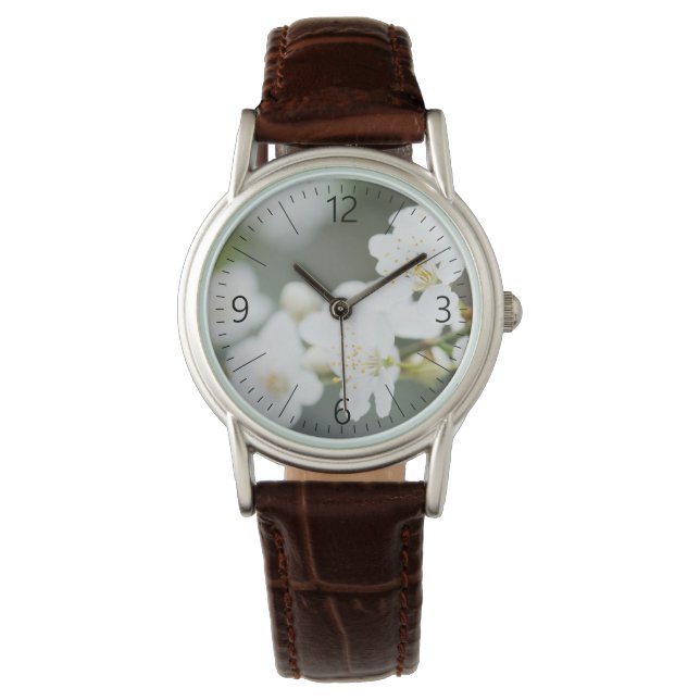 Springtime-Blüte Armbanduhr (Vorderseite)
