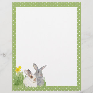 Springtime Bunnies in Blume