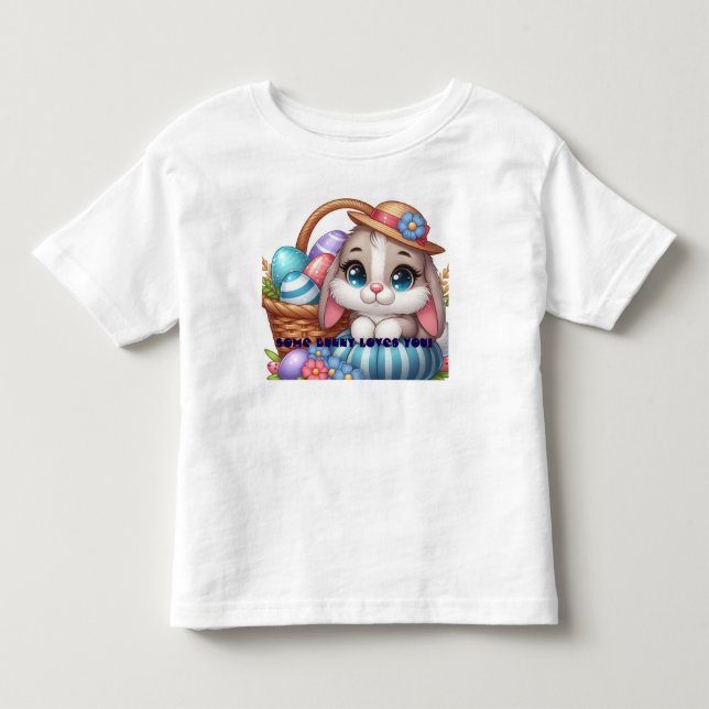 Springtime Bunny Bliss Kleinkind T-shirt (Vorderseite)