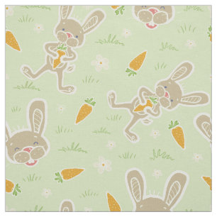 Springtime Bunny Carrots Stoff