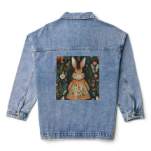 Springtime Bunny Magic Jean Jacket