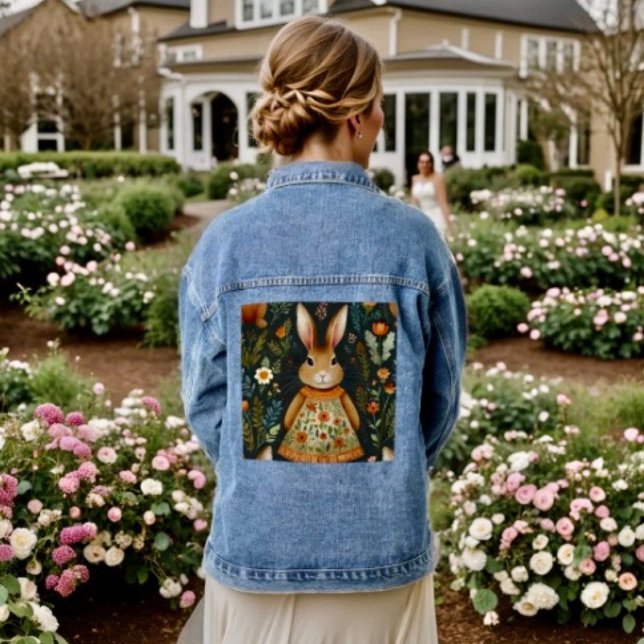Springtime Bunny Magic Jean Jacket Jeansjacke (Von Creator hochgeladen)