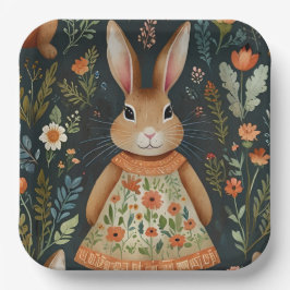 Springtime Bunny Magic Paper Plate Pappteller
