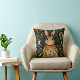 Springtime Bunny Magic Throw Kissen